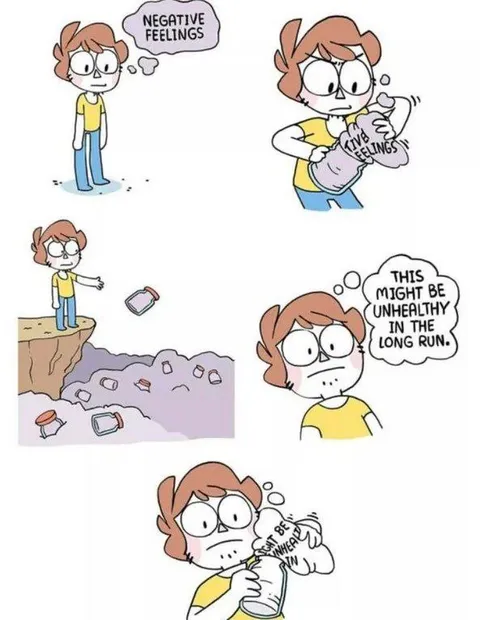 Throwing Away Negative Feelings