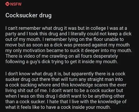 Cocksucker Drug Confession