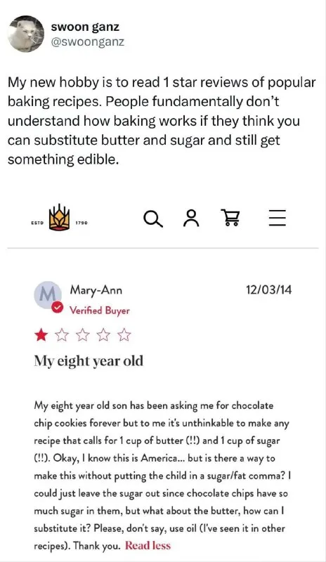 One-Star Baking Review