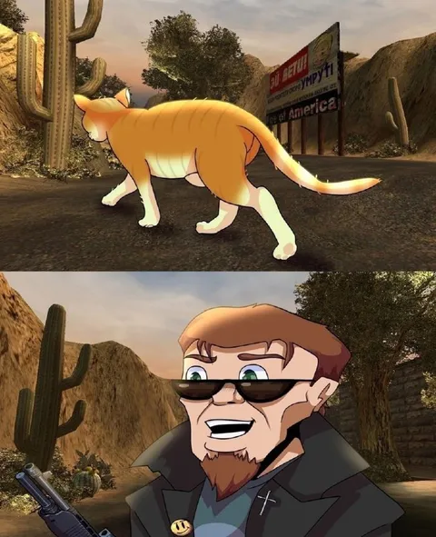 Cat Walks Into America