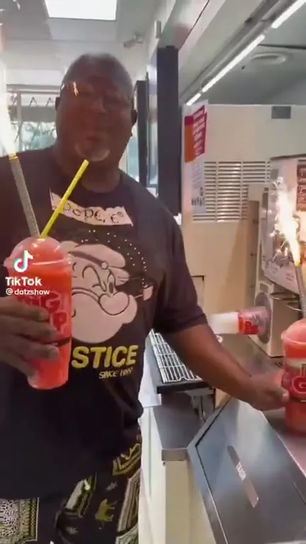 Celebrating With Flaming Big Gulps