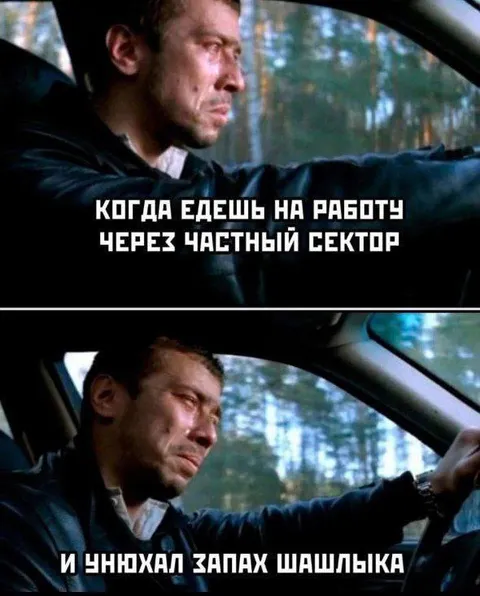 Запах шашлыка по дороге