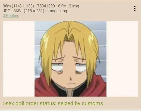 Sex Doll Seized by Customs