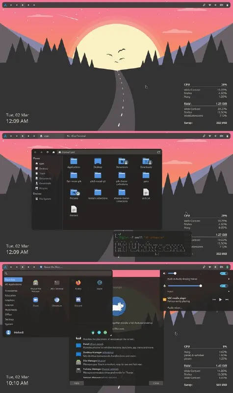 Arch Linux Desktop Evolution
