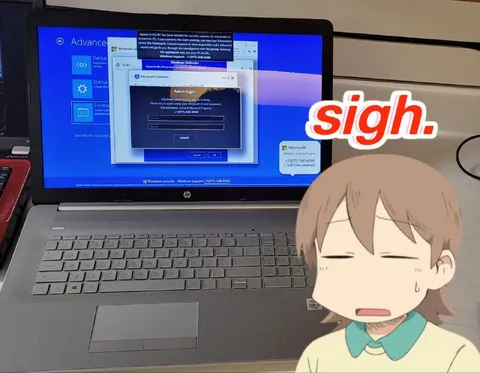 Sigh at Fake Windows Alert