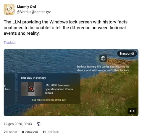 LLM Mistakes HAL 9000 for History