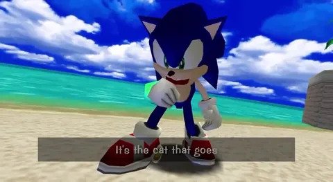 Sonic Mistakes Cream for a Cat