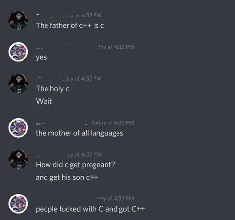 C++ Family Origin Joke