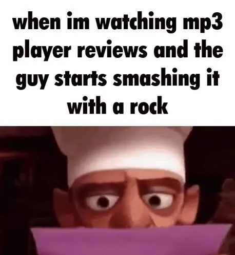 MP3 player review goes horribly wrong