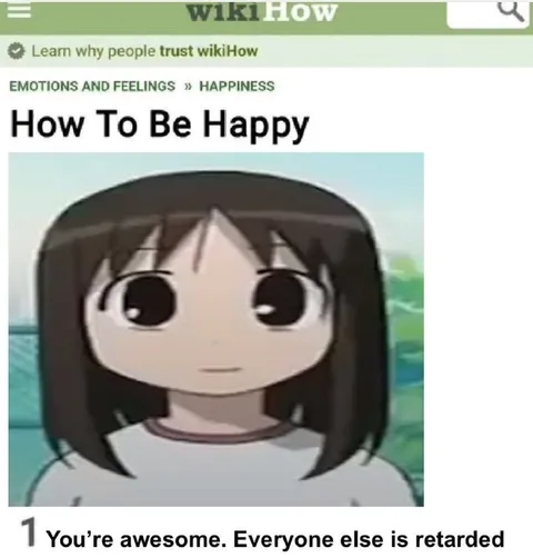 How To Be Happy According to wikiHow