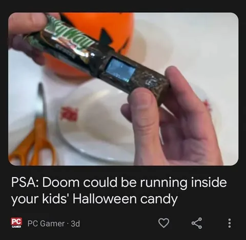 Doom Inside Halloween Candy