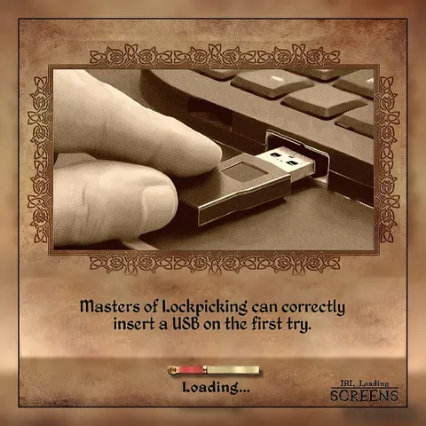 USB Inserted on First Try