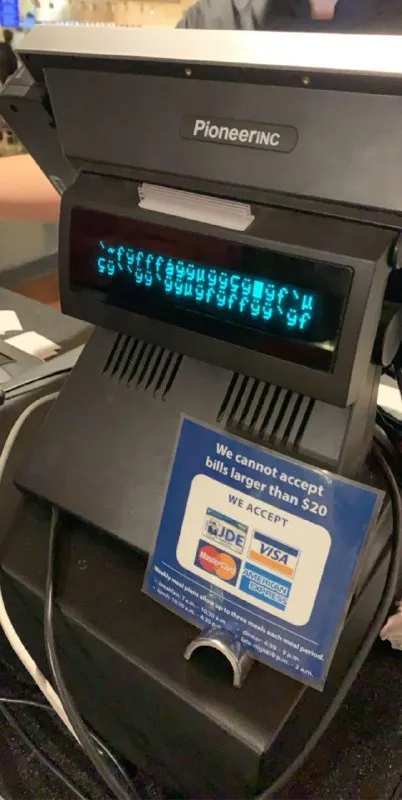 Broken Register Display