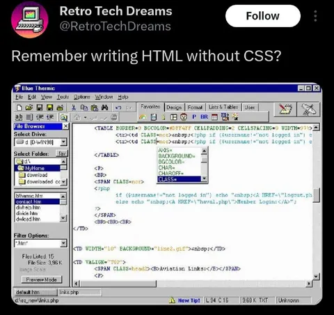 Writing HTML Without CSS