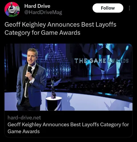 Best Layoffs at The Game Awards