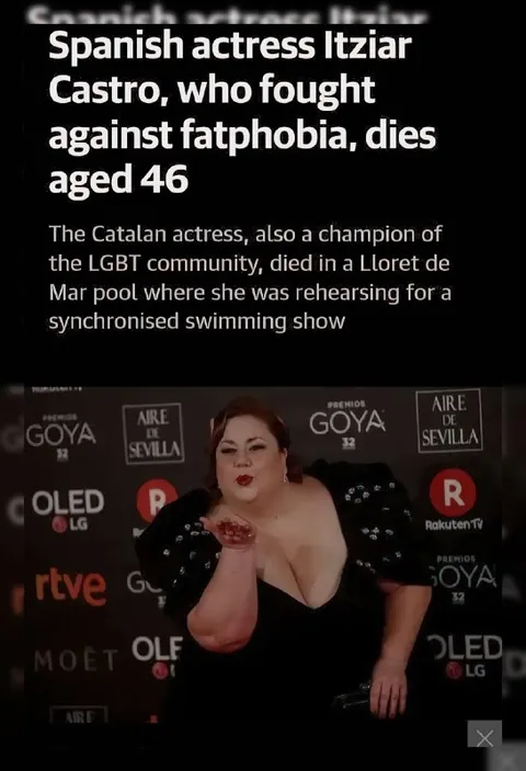 Spanish Actress Death News Screenshot
