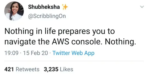 AWS Console Navigation Is Impossible