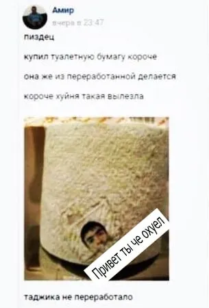 Переработанная туалетная бумага