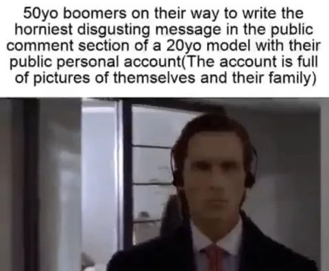 Boomer Commenting on a Young Model