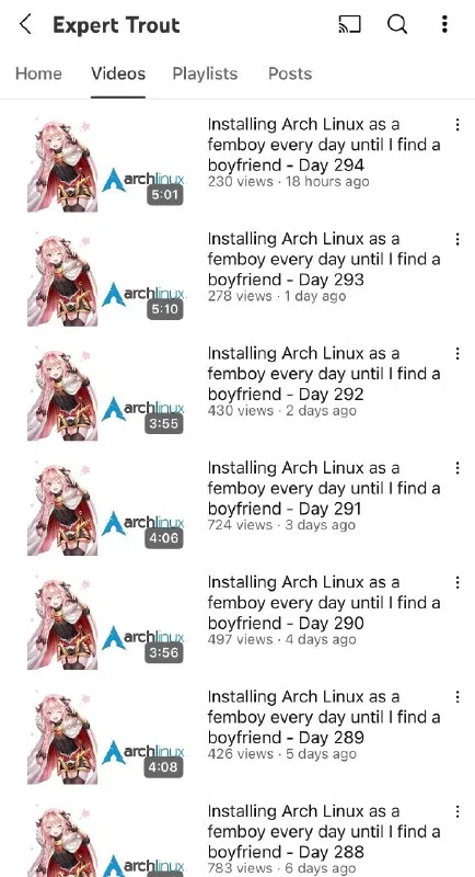 Installing Arch Linux Until Finding a Boyfriend