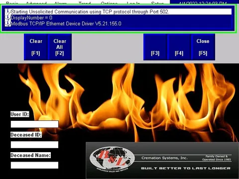 Monitoring the Cremation Live