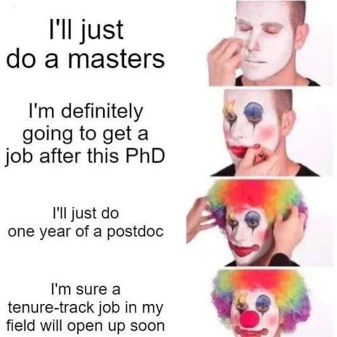 Academic Career Clown Progression