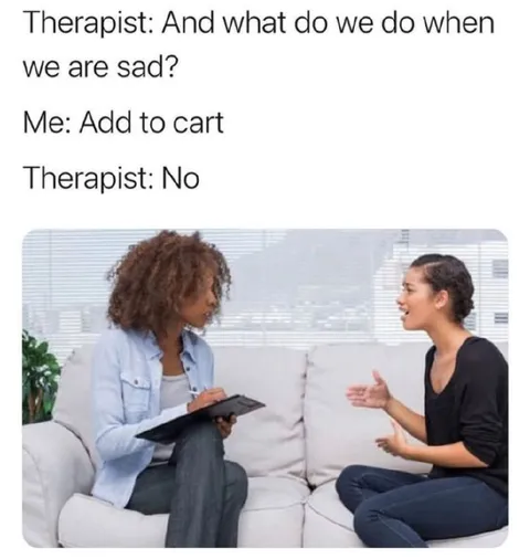 Therapist Says No to Shopping