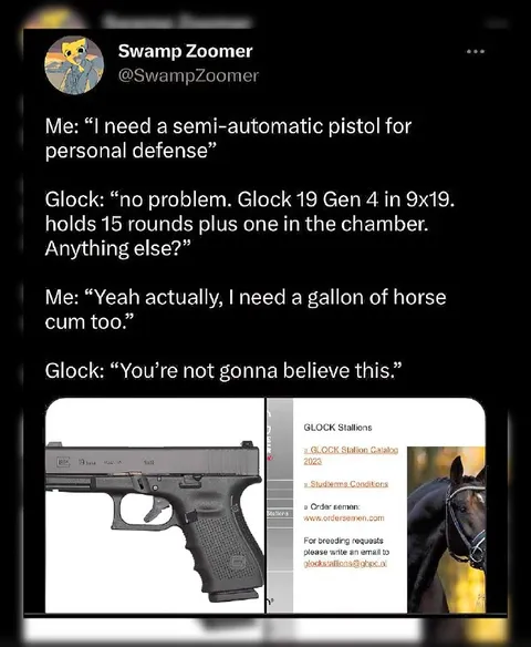 Glock Horse Cum Request