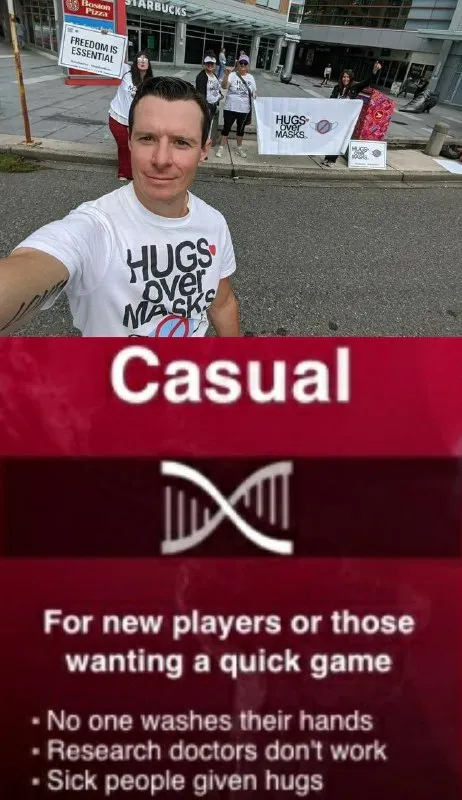 Hugs Over Masks Casual Mode