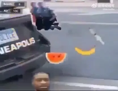 Police Officers Chasing a Flying Car