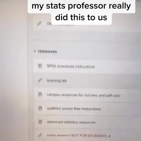 Stats Professor Rickroll