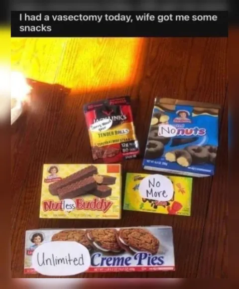 Vasectomy Snack Pack
