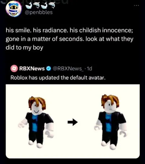 Roblox Default Avatar Update