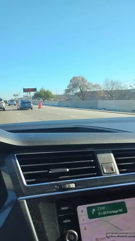Following the Van on the Highway