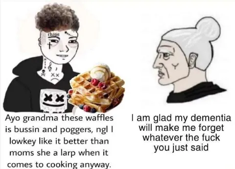 Zoomer Praises Grandma's Waffles