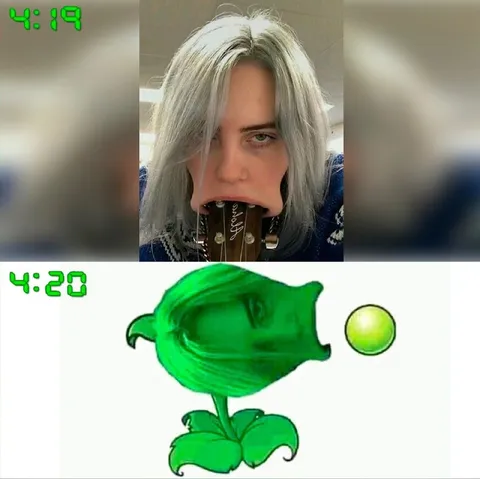 Билли Айлиш и зелёный снаряд