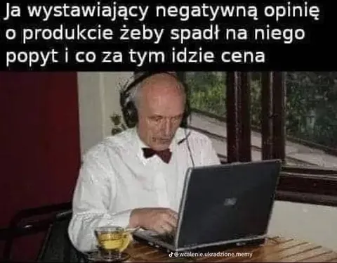 Negatywna opinia obniża cenę