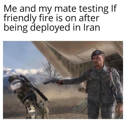 Testing Friendly Fire in Iran
