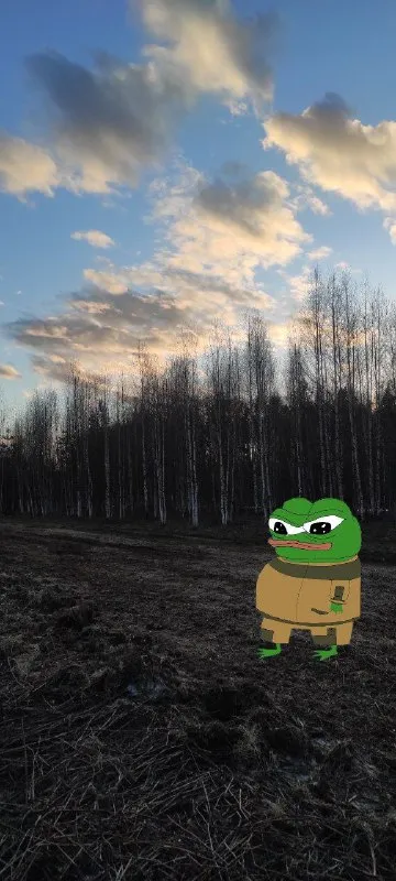 Пепе в осеннем лесу