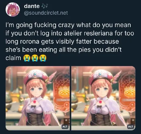 Rorona Gets Visibly Fatter