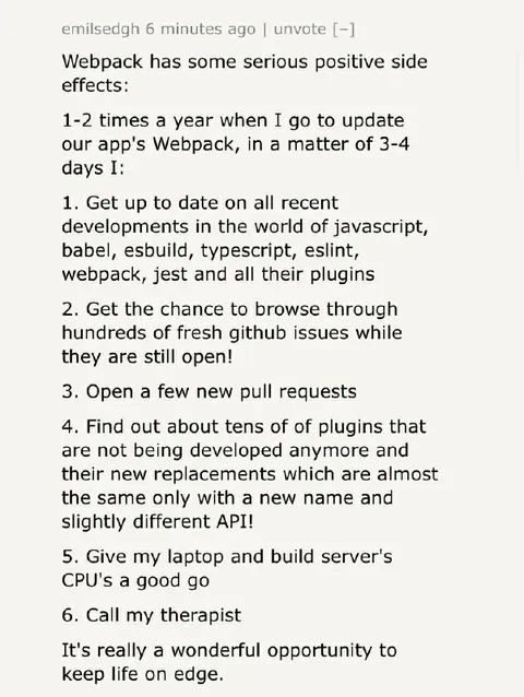 Webpack Update Positive Side Effects