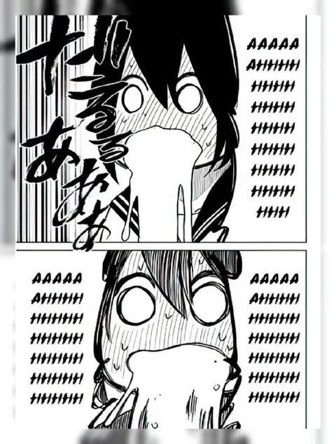 Manga characters screaming