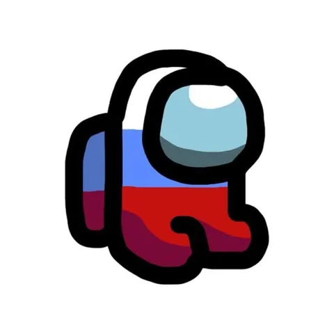 Красный самозванец с флагом России