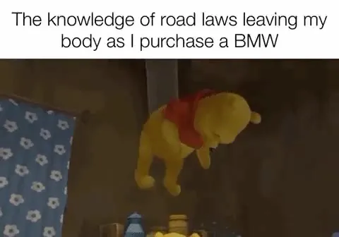 BMW Makes Pooh Forget Road Laws