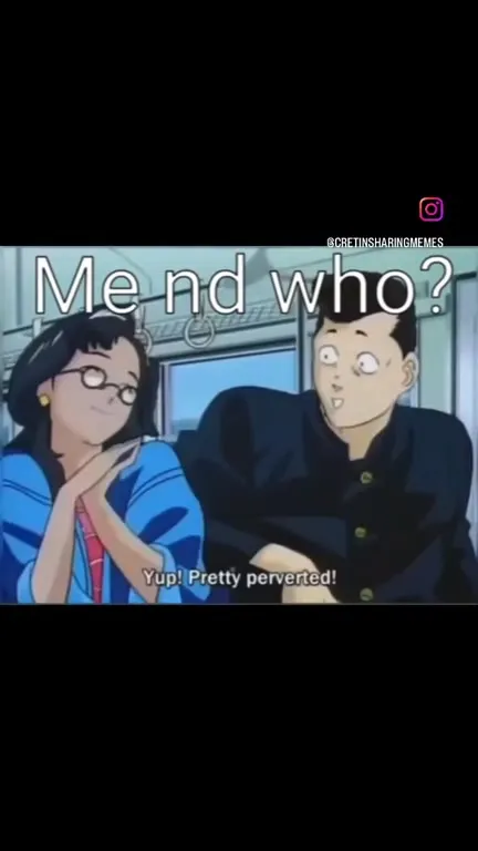 Me and who train conversation