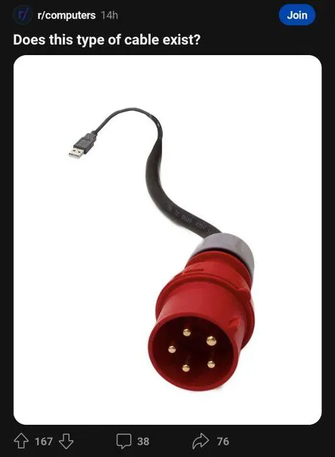 USB to Industrial Plug Cable