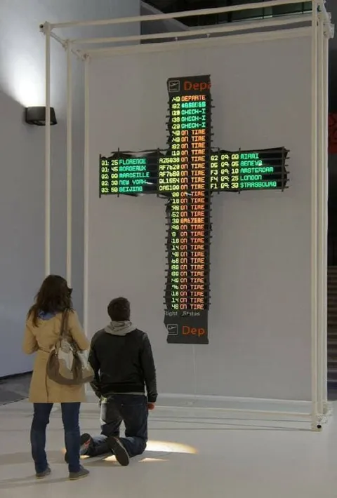 Airport Departures Board Installation