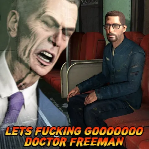 G-Man Yells at Gordon Freeman