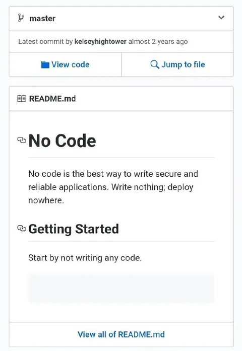 No Code Secure Project