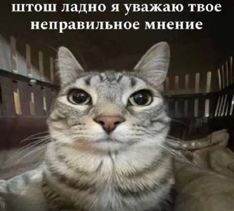 Уважаю твоё неправильное мнение
